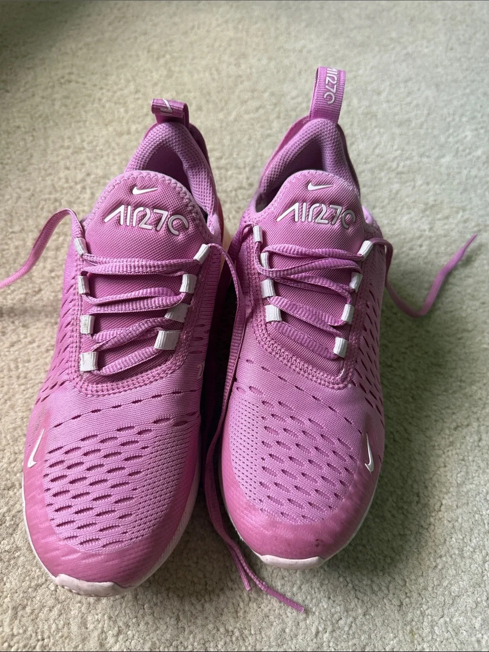 Nike Air270 kids Pink Athletic Sneakers